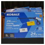 kobalt 24v 700psi power cleaner TOOL ONLY