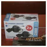 2ct lithonia led flood lights (display)