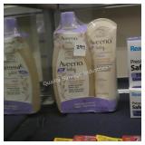 aveeno calming bath set (display)