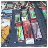 6 fishing lures (display)