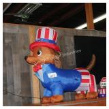 blow up patriotic weenie dog (lobby)