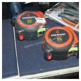 2/25ï¿½ crescent tape measures (display)