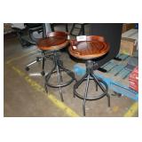 2 swivel bar stools