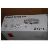 caged ceiling fan