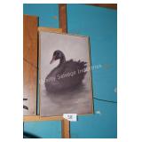 black swan wall art