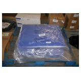 set of blue cushions