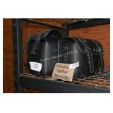 lockable leather saddle bags