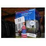 6ft lighted USA cake blow up