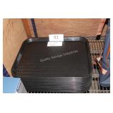 23 black serving trays