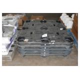 5 flat black pallets