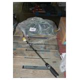 water hose and sprayer