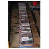 row of dvds