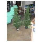 2 artificial trees