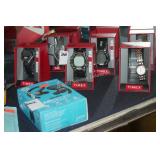 6 asst timex watches - may need batteries