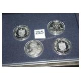 4- PGA tour collector coins (display)