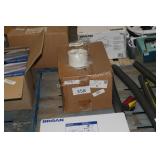 ctn of white sticky labels