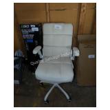 cream colored office chair