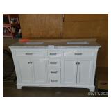 60" vanity w top & back splash