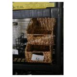 2 wicker baskets