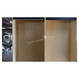 2 wood cabinets