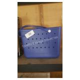 blue tote bag