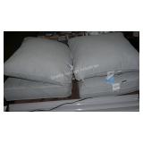 set of 2 gray outdoor cushions