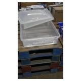 clear tote w lid (hole in lid)
