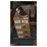 4-sz 7 navy leather boots