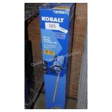 kobalt 24v hedge trimmer (charger in office)