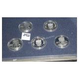 5 pga tour collector coins (display)
