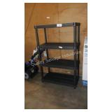 4 tier plastic shelving unit