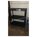 3 tier plastic shelving unit
