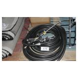 water hose and sprayer