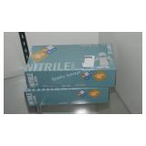 2/100ct nitrile gloves (display)