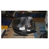 water hose and sprinkler