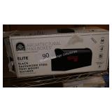 blk gal steel post mount mailbox