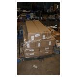 skid of asst lighted shelving