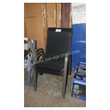 3 metal outdoor chairs