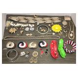 Costume Jewelry Earrings Pins Necklaces Belt ++