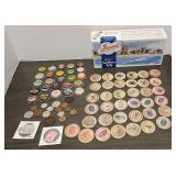 Bottle Caps Wooden Nickels Foreign Coins ++