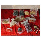 Jewelry Making Supplies - Plastic Gems, Metal Ring