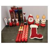 Christmas Candles & Hand Painted Decor