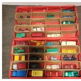 Vintage Lesney Matchbox Cars In Carrying Case A