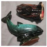 Redware Dog Bank & Whale Canada