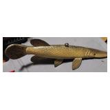 Ice Fishing Decoy Lure Pike Signed