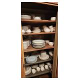 Contents Of Cabinet Plates Cups Saucers ++