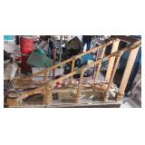 Vintage Boy Scout made Klondike Sled and Trophies