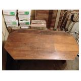 Folding oak table Vintage 60" x 31" x 22.5"