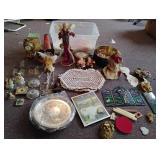 Misc lot - angels Christmas silver plate +