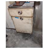 Small metal counter cabinet